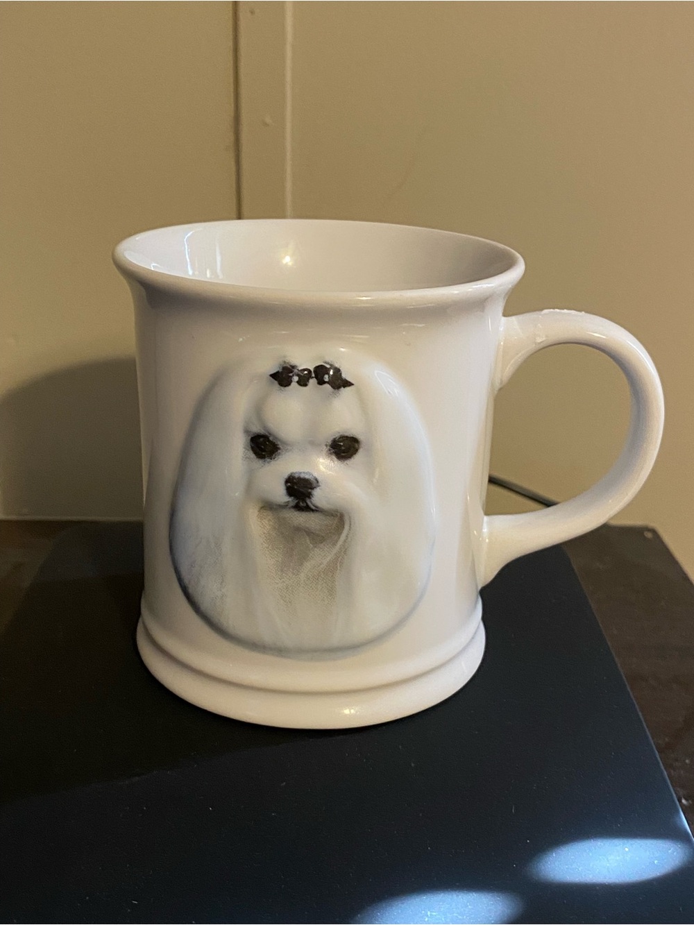 Maltese dog white 3D XPRES best friend originals 2004 coffee cup